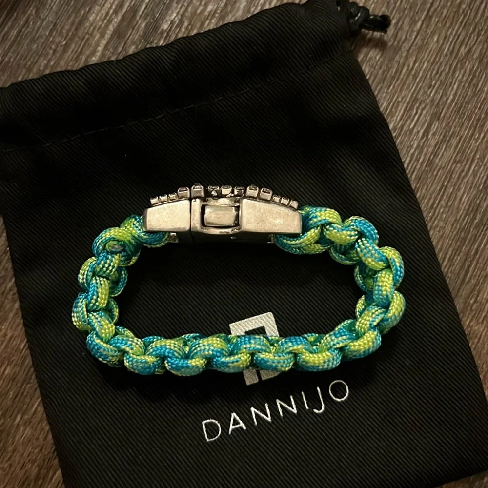 Dannijo braided crystal cuff bracelet